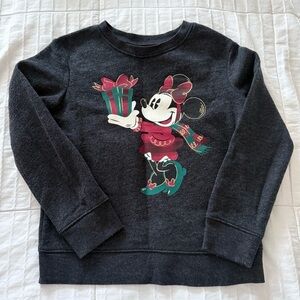 Disney Kids Jumping Beans Minnie Mouse Charcoal  Sweatshirt size 6